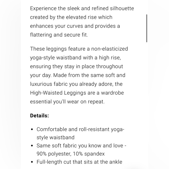 Sweetlegs High Wasted Black Leggings - Picture 2 of 3